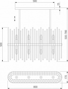 Люстра на штанге Bogate-s Allure 485/8 в Заречном - zarechnyy.mebel24.online | фото 3