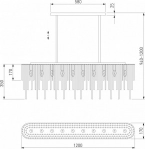 Люстра на штанге Bogate-s Allure 487/10 в Заречном - zarechnyy.mebel24.online | фото 4