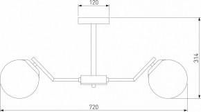 Люстра на штанге Eurosvet Frost 70154/6 хром в Заречном - zarechnyy.mebel24.online | фото 3