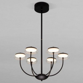 Люстра на штанге Eurosvet Fungo 50388 LED черный в Заречном - zarechnyy.mebel24.online | фото