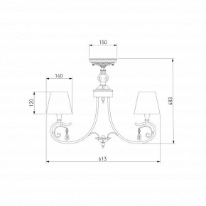 Люстра на штанге Eurosvet Incanto 60069/5 серебро в Заречном - zarechnyy.mebel24.online | фото 6