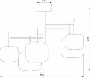 Люстра на штанге Eurosvet Jar 70128/5 хром в Заречном - zarechnyy.mebel24.online | фото 4