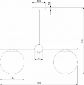 Люстра на штанге Eurosvet Marbella 60147/3 черный в Заречном - zarechnyy.mebel24.online | фото 3