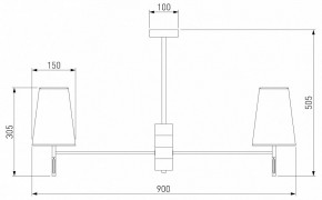 Люстра на штанге Eurosvet Milazzo 60137/8 хром в Заречном - zarechnyy.mebel24.online | фото 3