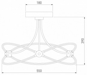 Люстра на штанге Eurosvet Petto 90246/6 белый Smart в Заречном - zarechnyy.mebel24.online | фото 4