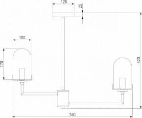 Люстра на штанге Eurosvet Pluto 60156/8 хром в Заречном - zarechnyy.mebel24.online | фото 4