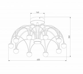 Люстра на штанге Eurosvet Ragno 90035/10 LED черный в Заречном - zarechnyy.mebel24.online | фото 4