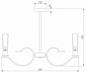 Люстра на штанге Eurosvet Rosher 60141/6 хром в Заречном - zarechnyy.mebel24.online | фото 2