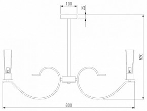 Люстра на штанге Eurosvet Rosher 60141/8 хром в Заречном - zarechnyy.mebel24.online | фото 2