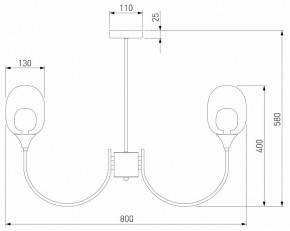 Люстра на штанге Eurosvet Spritz 70217/8 латунь в Заречном - zarechnyy.mebel24.online | фото 5