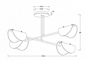 Люстра на штанге Freya Mallow FR5228PL-04C в Заречном - zarechnyy.mebel24.online | фото 2