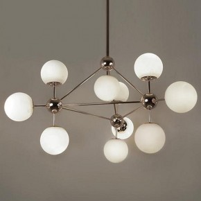 Люстра на штанге Imperiumloft Modo Chandelier White Glass 40,514 в Заречном - zarechnyy.mebel24.online | фото