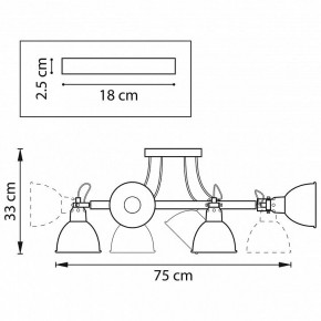 Люстра на штанге Lightstar Acrobata 761060 в Заречном - zarechnyy.mebel24.online | фото 2
