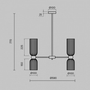 Люстра на штанге Maytoni Antic MOD302PL-10W в Заречном - zarechnyy.mebel24.online | фото 3