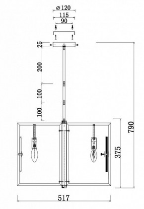 Люстра на штанге Maytoni Marmo MOD099PL-06G в Заречном - zarechnyy.mebel24.online | фото 4