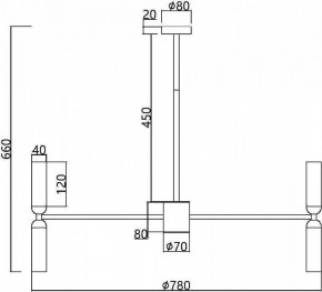 Люстра на штанге Maytoni Memory MOD177PL-16G в Заречном - zarechnyy.mebel24.online | фото 2