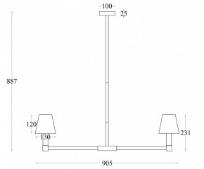 Люстра на штанге Maytoni Tet-a-tet MOD104PL-09B в Заречном - zarechnyy.mebel24.online | фото 4