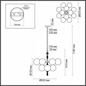 Люстра на штанге Odeon Light Palle 5405/12 в Заречном - zarechnyy.mebel24.online | фото 4