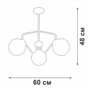 Люстра на штанге Vitaluce V47150 V47150-8/3PL в Заречном - zarechnyy.mebel24.online | фото 2