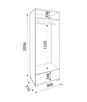 Мармарис (гостиная) М01 Шкаф (2 двери) в Заречном - zarechnyy.mebel24.online | фото 2