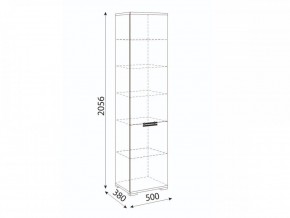 Мармарис (гостиная) М12 Пенал в Заречном - zarechnyy.mebel24.online | фото 2