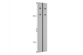 МЕРСИ Прихожая (модульная) графит в Заречном - zarechnyy.mebel24.online | фото 3