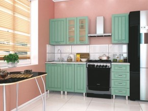 Модульная кухня Луксор клен бирюза в Заречном - zarechnyy.mebel24.online | фото 1