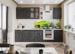 Модульная кухня Марбл мрамор дарк в Заречном - zarechnyy.mebel24.online | фото 1