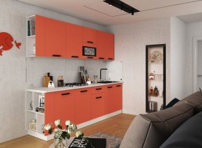 Модульная кухня Осло карбон манго в Заречном - zarechnyy.mebel24.online | фото 1