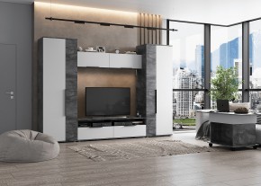 МОНИКА Гостиная (модульная) айрон рок в Заречном - zarechnyy.mebel24.online | фото 1