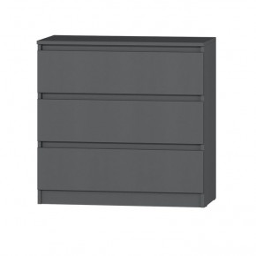 МС "Хилтон" Комод №2 800 (3 ящ.) графит в Заречном - zarechnyy.mebel24.online | фото 2