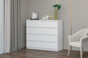 МС "Хилтон" Комод №3 1200 (8 ящ.) белый текстурный в Заречном - zarechnyy.mebel24.online | фото