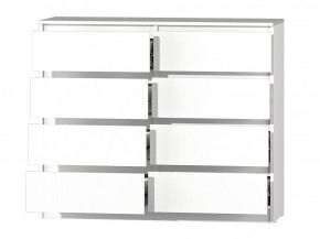 МС "Хилтон" Комод №3 1200 (8 ящ.) белый текстурный в Заречном - zarechnyy.mebel24.online | фото 3
