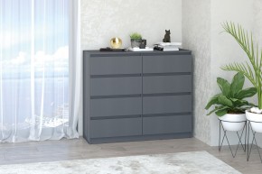 МС "Хилтон" Комод №3 1200 (8 ящ.) графит в Заречном - zarechnyy.mebel24.online | фото