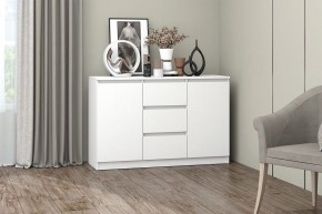 МС "Хилтон" Комод №4 1200 (белый текстурный) в Заречном - zarechnyy.mebel24.online | фото