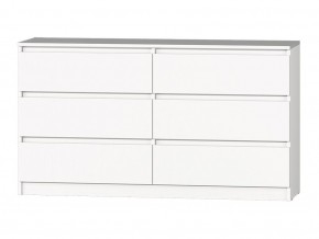 МС "Хилтон" Комод №5 1400 (6 ящ.) белый текстурный в Заречном - zarechnyy.mebel24.online | фото 2