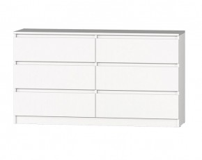 МС "Хилтон" Комод №5 1400 (6 ящ.) Белый текстурный в Заречном - zarechnyy.mebel24.online | фото