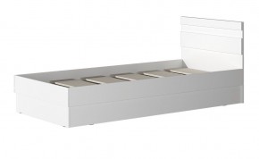 МС "Хилтон" Кровать 0,9 (Белый текстурный) 900*2000 в Заречном - zarechnyy.mebel24.online | фото
