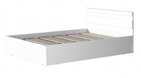 МС "Хилтон" Кровать 1,4 (Белый текстурный) 1400*2000 в Заречном - zarechnyy.mebel24.online | фото