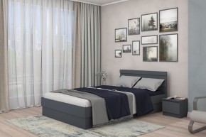 МС "Хилтон" Кровать 1,4 (графит) в Заречном - zarechnyy.mebel24.online | фото