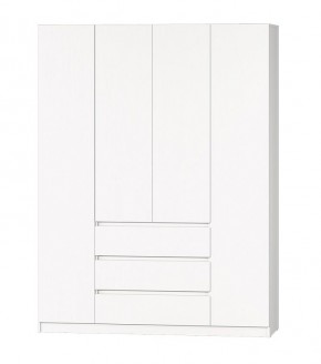 МС "Хилтон" Шкаф №1 1600 (Белый текстурный) в Заречном - zarechnyy.mebel24.online | фото