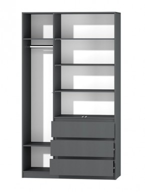 МС "Хилтон" Шкаф №2 1200 (Графит) в Заречном - zarechnyy.mebel24.online | фото 3