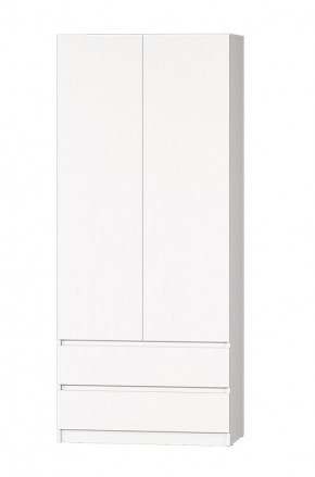 МС "Хилтон" Шкаф №3 900 (Белый текстурный) в Заречном - zarechnyy.mebel24.online | фото 2