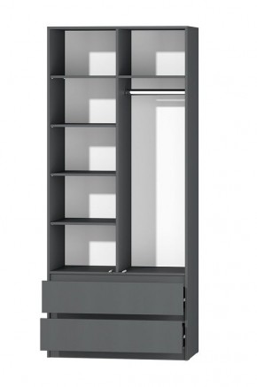 МС "Хилтон" Шкаф №3 900 (Графит) в Заречном - zarechnyy.mebel24.online | фото 3