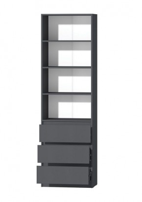 МС "Хилтон" Стеллаж (Графит) в Заречном - zarechnyy.mebel24.online | фото 2