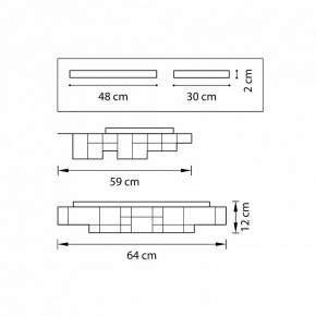 Накладной светильник Lightstar Favo 750161 в Заречном - zarechnyy.mebel24.online | фото 2