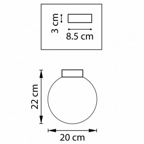 Накладной светильник Lightstar Globo 812021 в Заречном - zarechnyy.mebel24.online | фото 2