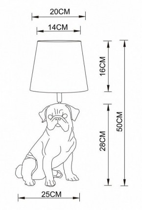 Настольная лампа декоративная Arte Lamp Bobby A1512LT-1WH в Заречном - zarechnyy.mebel24.online | фото 2