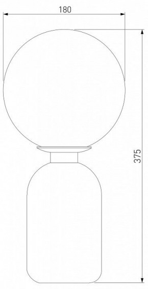 Настольная лампа декоративная Eurosvet Bubble 01197/1 белый в Заречном - zarechnyy.mebel24.online | фото 2