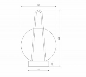 Настольная лампа декоративная Eurosvet Frasco 80507/1 черный в Заречном - zarechnyy.mebel24.online | фото 3